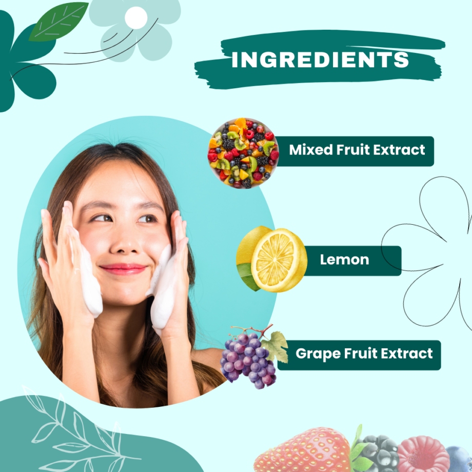 Mixed Fruit Fairness Face Wash - Image 2