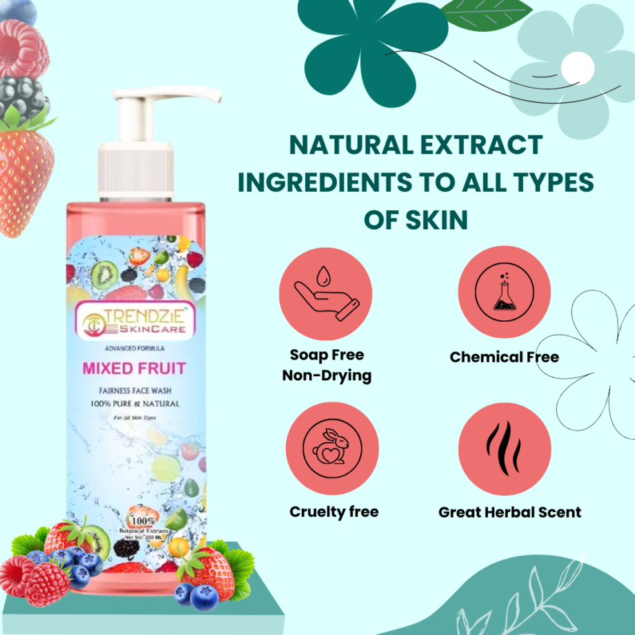 Mixed Fruit Fairness Face Wash - Image 3