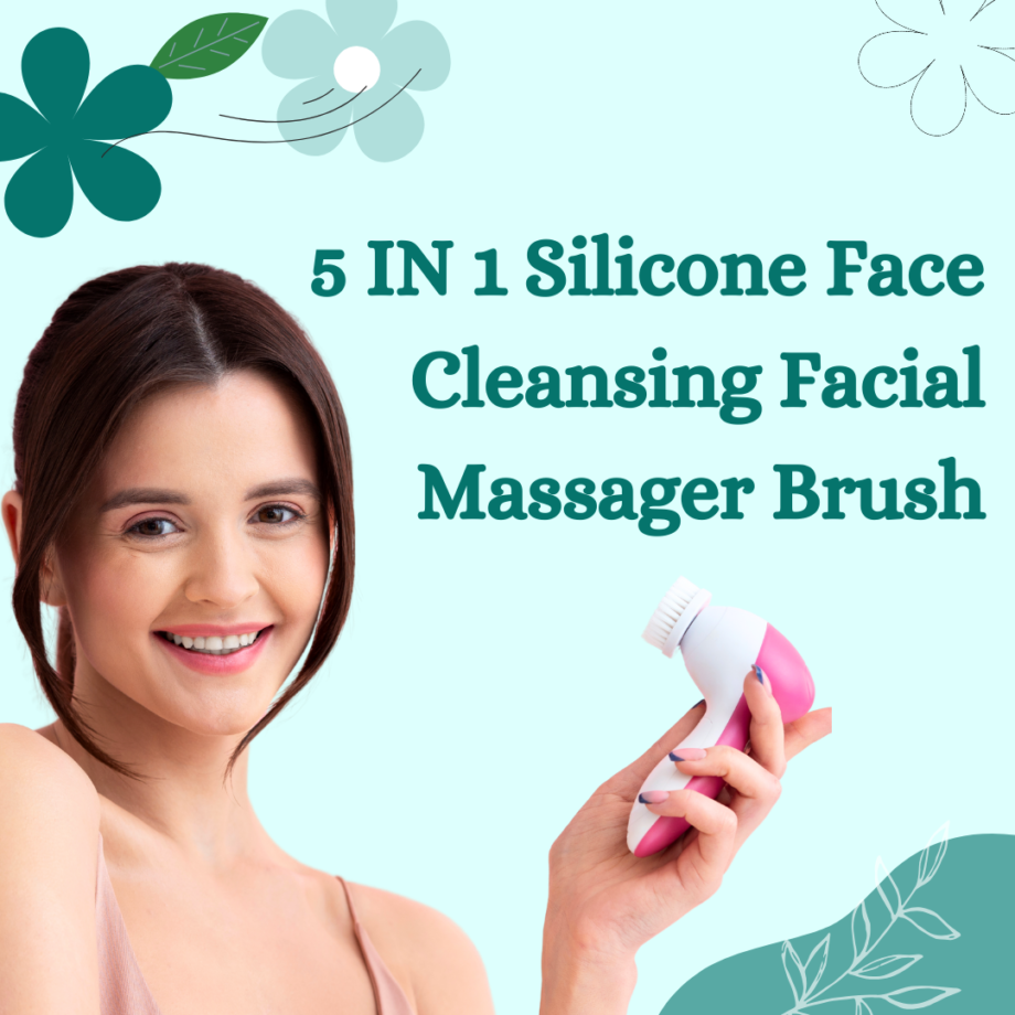 Silicone Facial Brush Massager for Deep Cleaning & Exfoliation (Assorted Color)