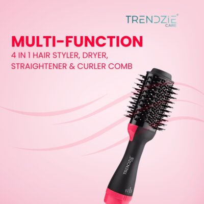 Multi-Function 4 in 1 Hair Styler,Dryer,Straightener & Curler Comb