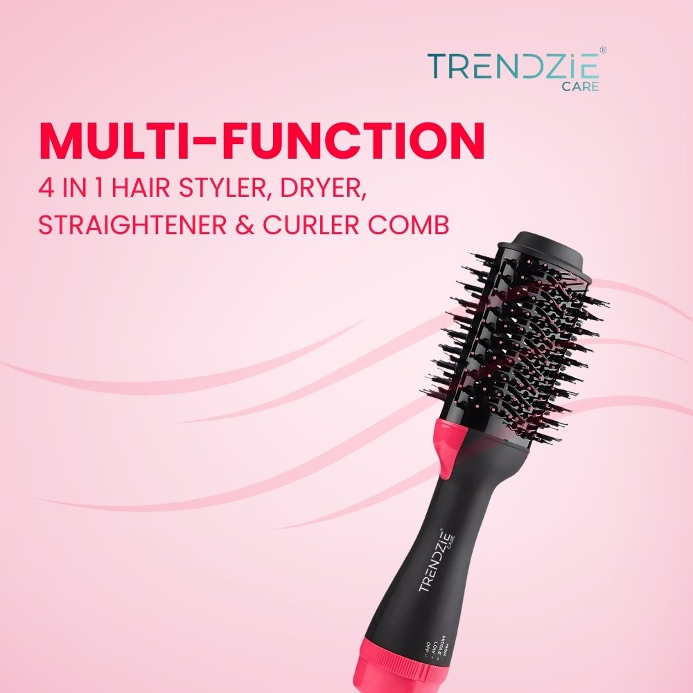 Multi-Function 4 in 1 Hair Styler,Dryer,Straightener & Curler Comb