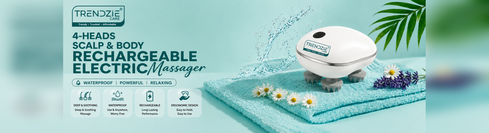 trendzie care scalp & body massager