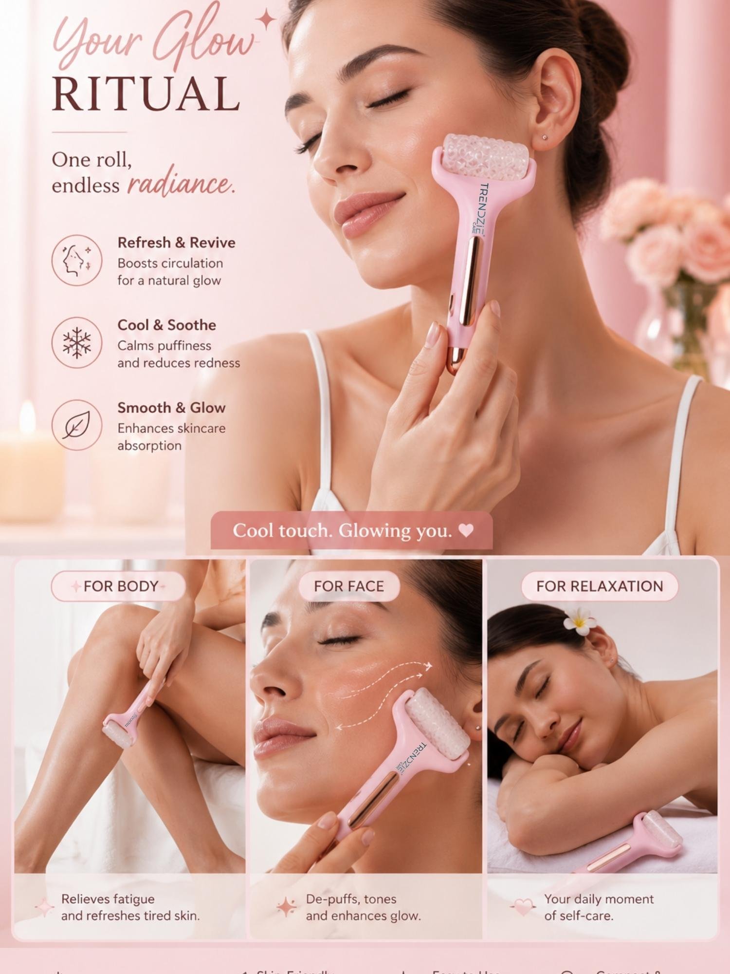 premium ice roller for face & skin care premium ice roller for face & skin care