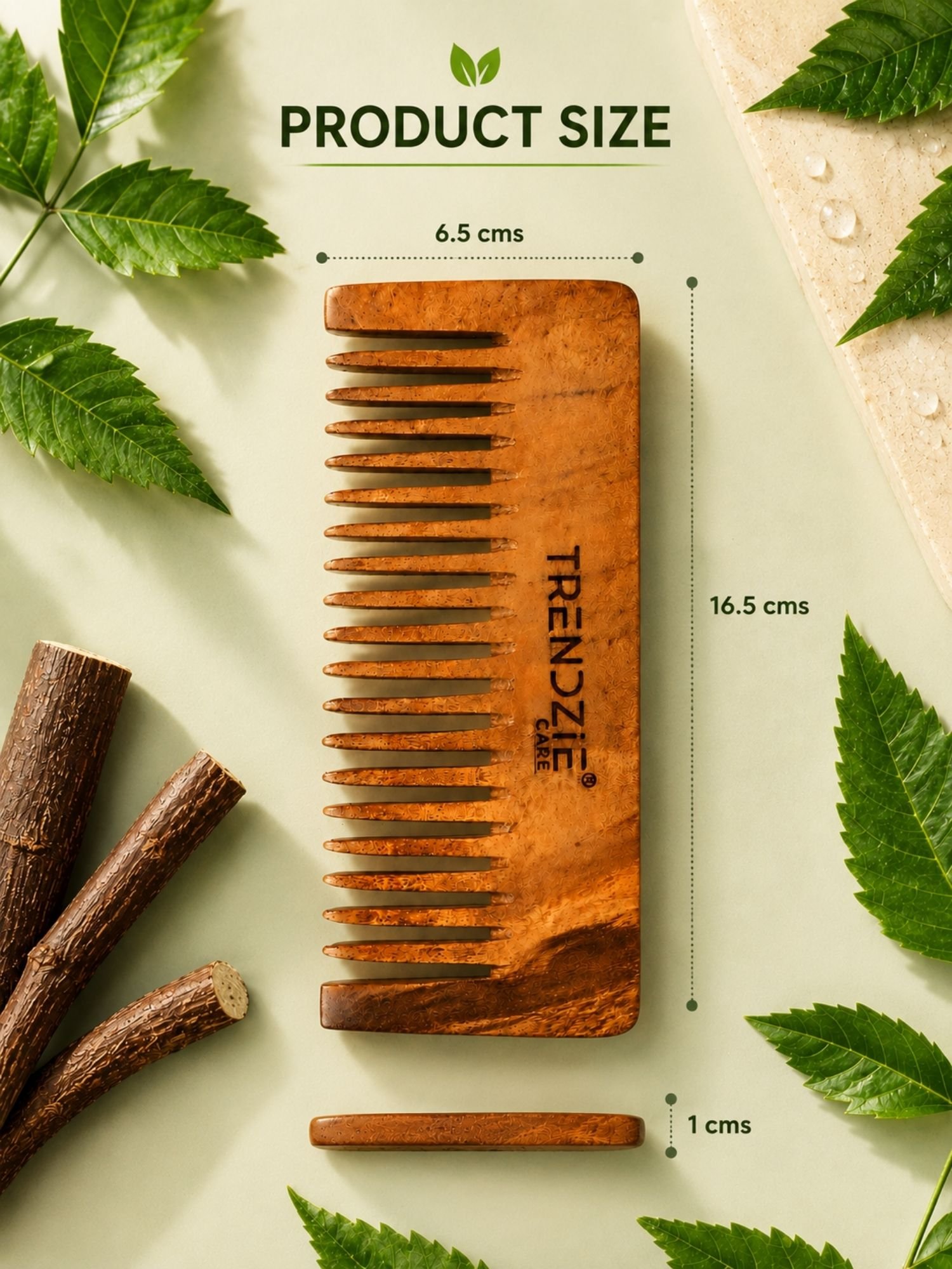 handmade mini neem wooden comb for hair growth, hairfall & dandruff control handmade mini neem wooden comb for hair growth, hairfall & dandruff control