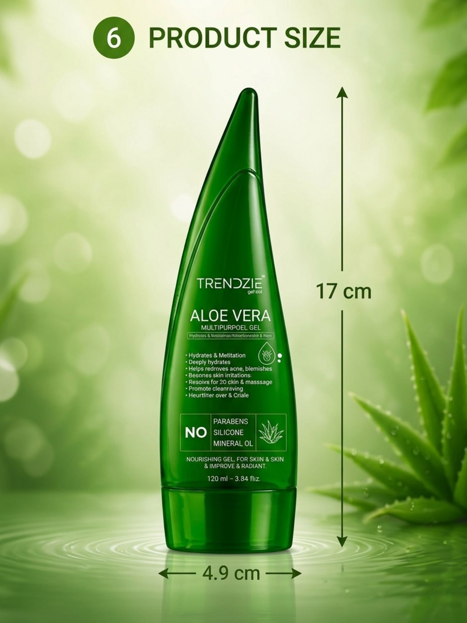 trendzie skin care aloe vera with vitamin e 120 ml trendzie skin care aloe vera with vitamin e 120 ml
