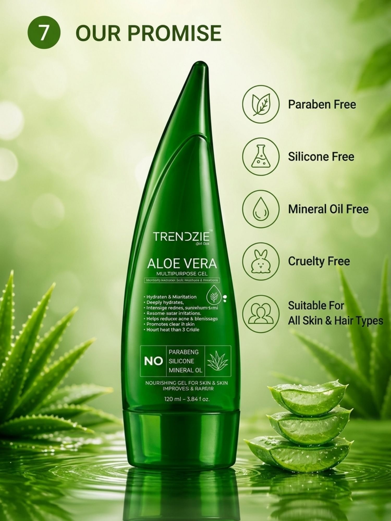 trendzie skin care aloe vera with vitamin e 120 ml trendzie skin care aloe vera with vitamin e 120 ml