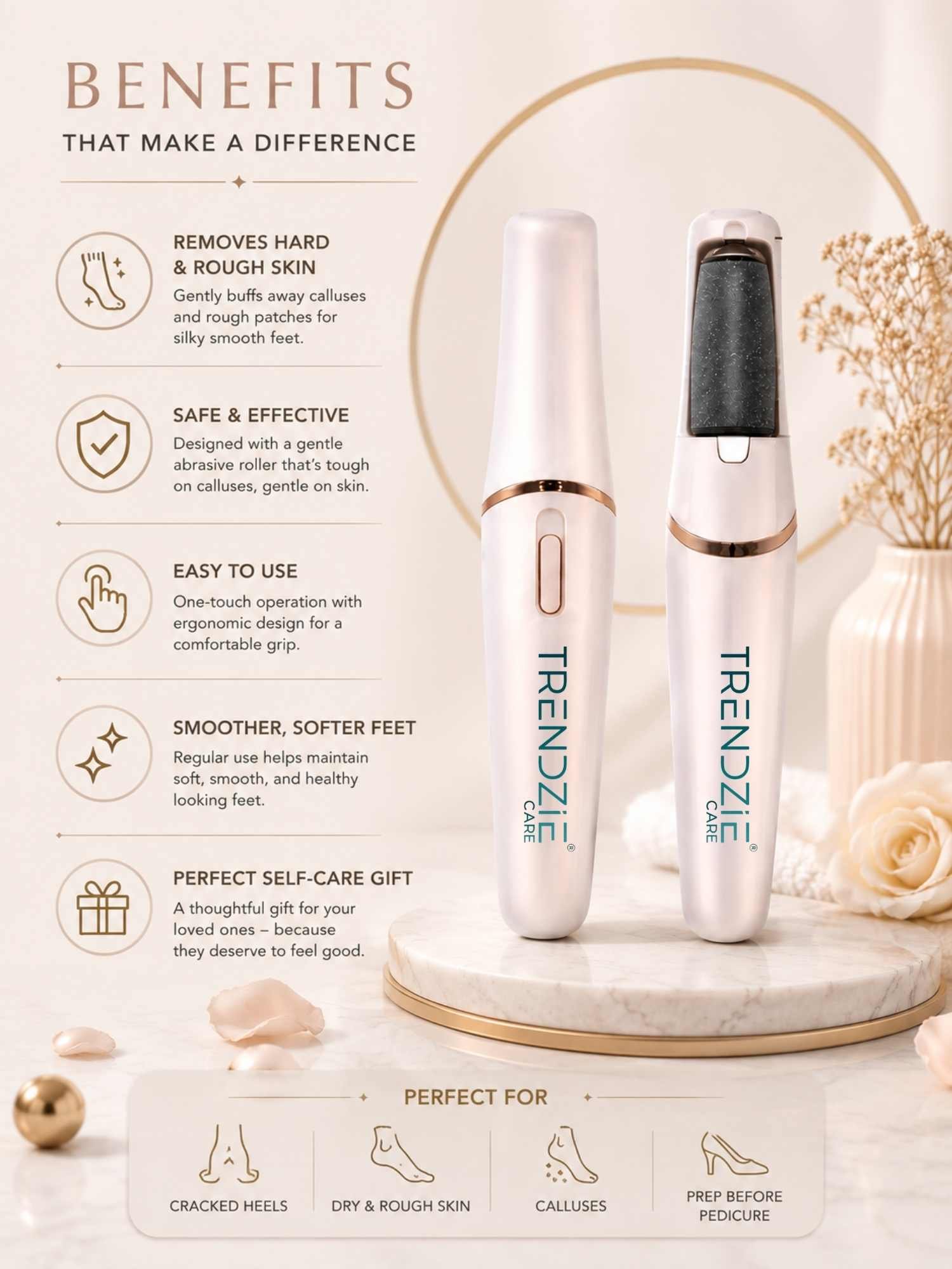 trendzie skin care professional electric feet callus remover i dead skin filer i portable rechargeable pedicure tools for men & women trendzie skin care professional electric feet callus remover i dead skin filer i portable rechargeable pedicure tools for men & women