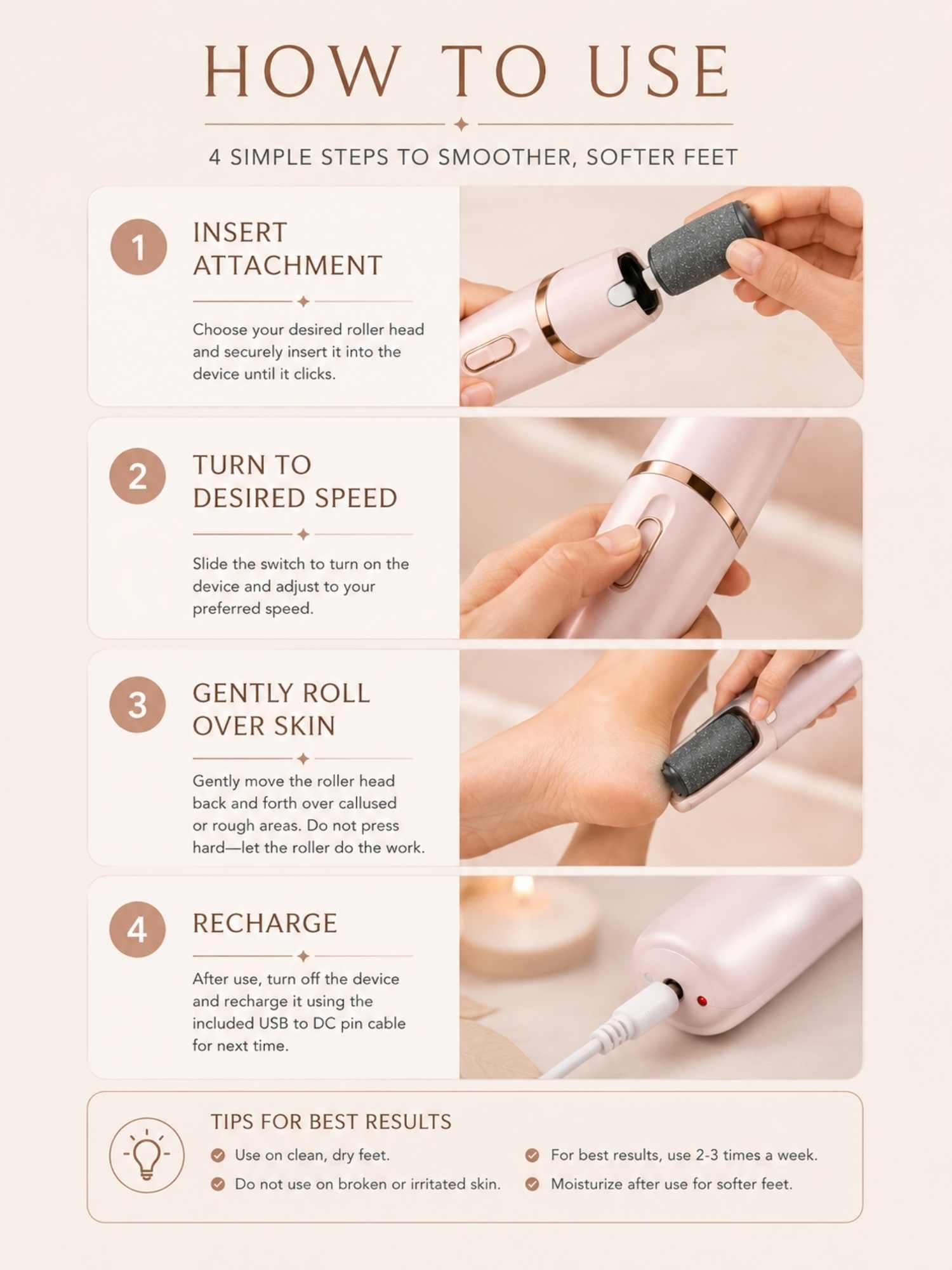 trendzie skin care professional electric feet callus remover i dead skin filer i portable rechargeable pedicure tools for men & women trendzie skin care professional electric feet callus remover i dead skin filer i portable rechargeable pedicure tools for men & women