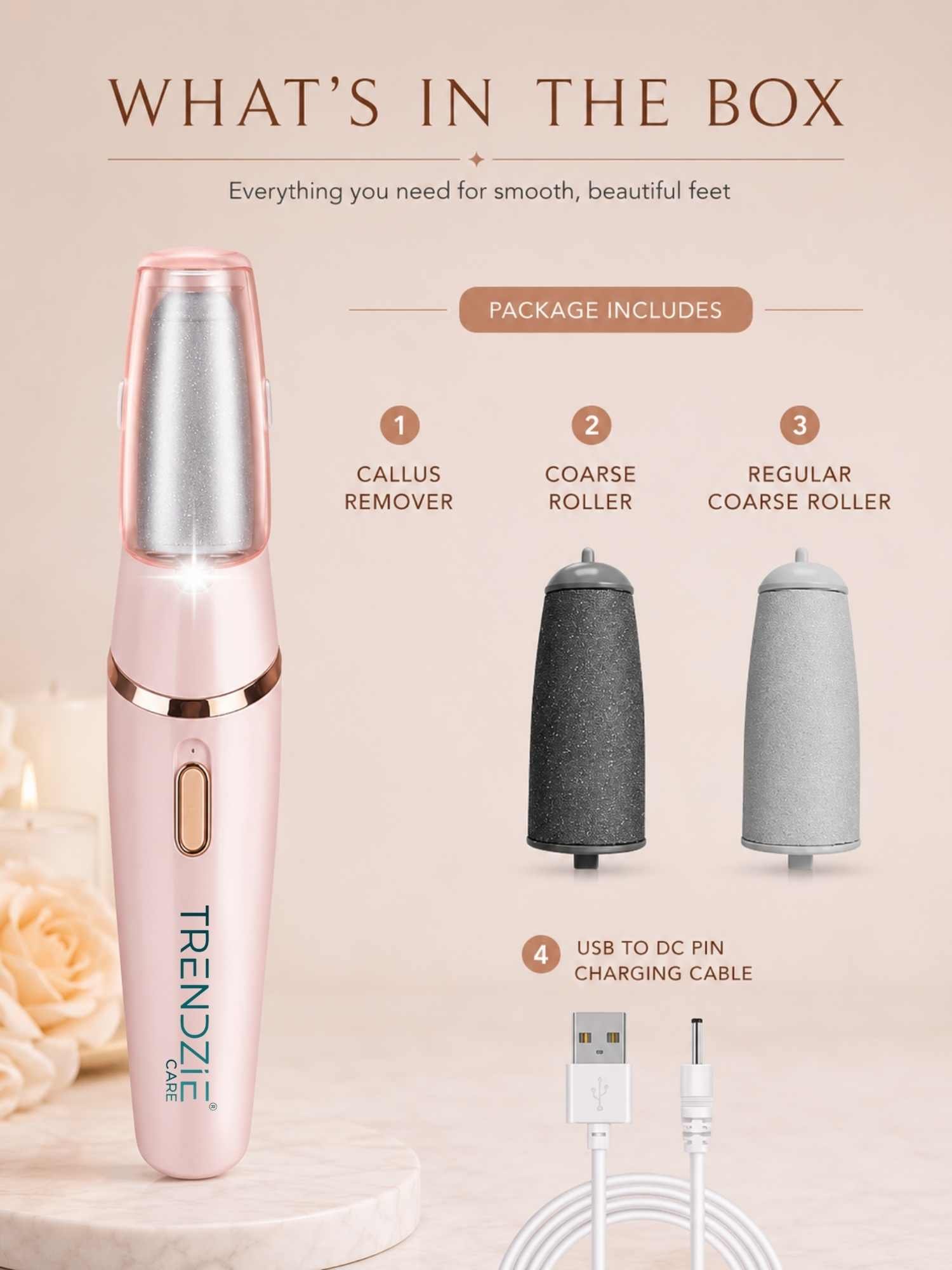 trendzie skin care professional electric feet callus remover i dead skin filer i portable rechargeable pedicure tools for men & women trendzie skin care professional electric feet callus remover i dead skin filer i portable rechargeable pedicure tools for men & women