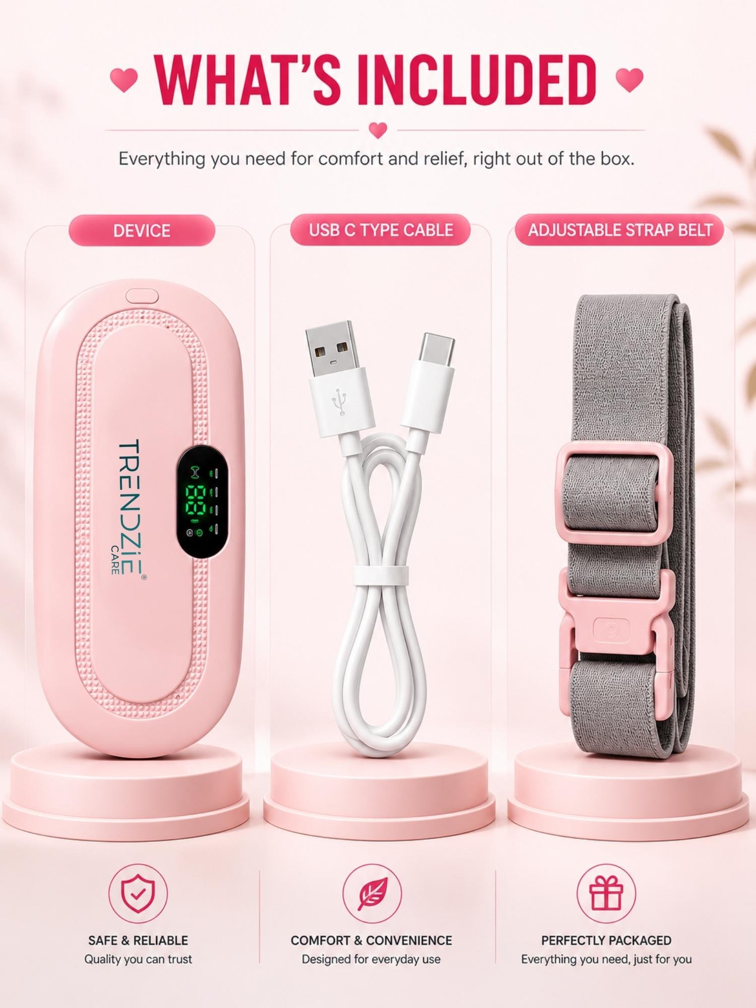 period cramp relief heating belt with massage period cramp relief heating belt with massage