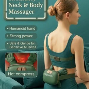 Trendzie Care Shoulder Neck and Body Massager with Heat for Deep Tissue Pain Relief