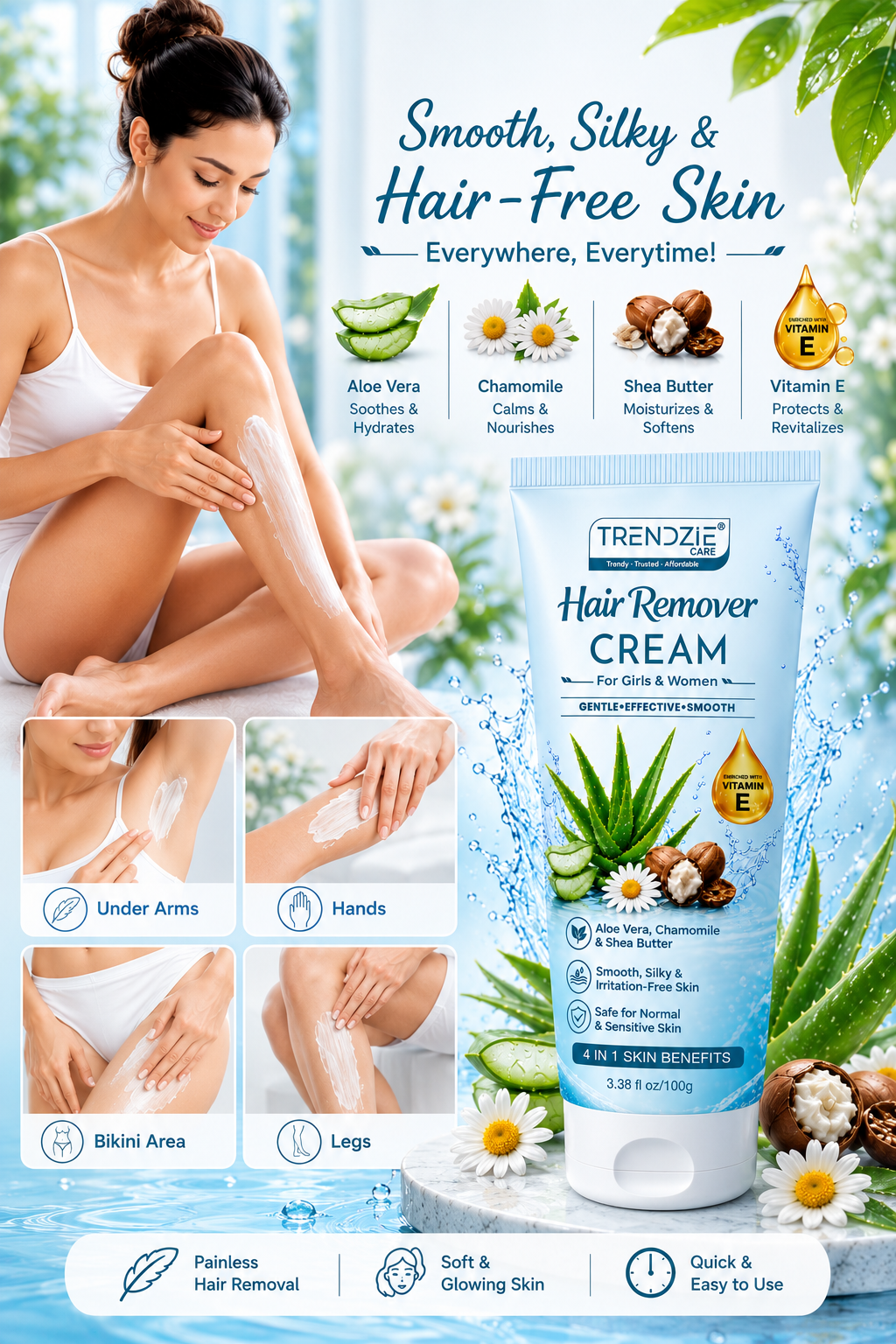 hair removal cream for women | smooth & silky skin hair removal cream for women | smooth & silky skin