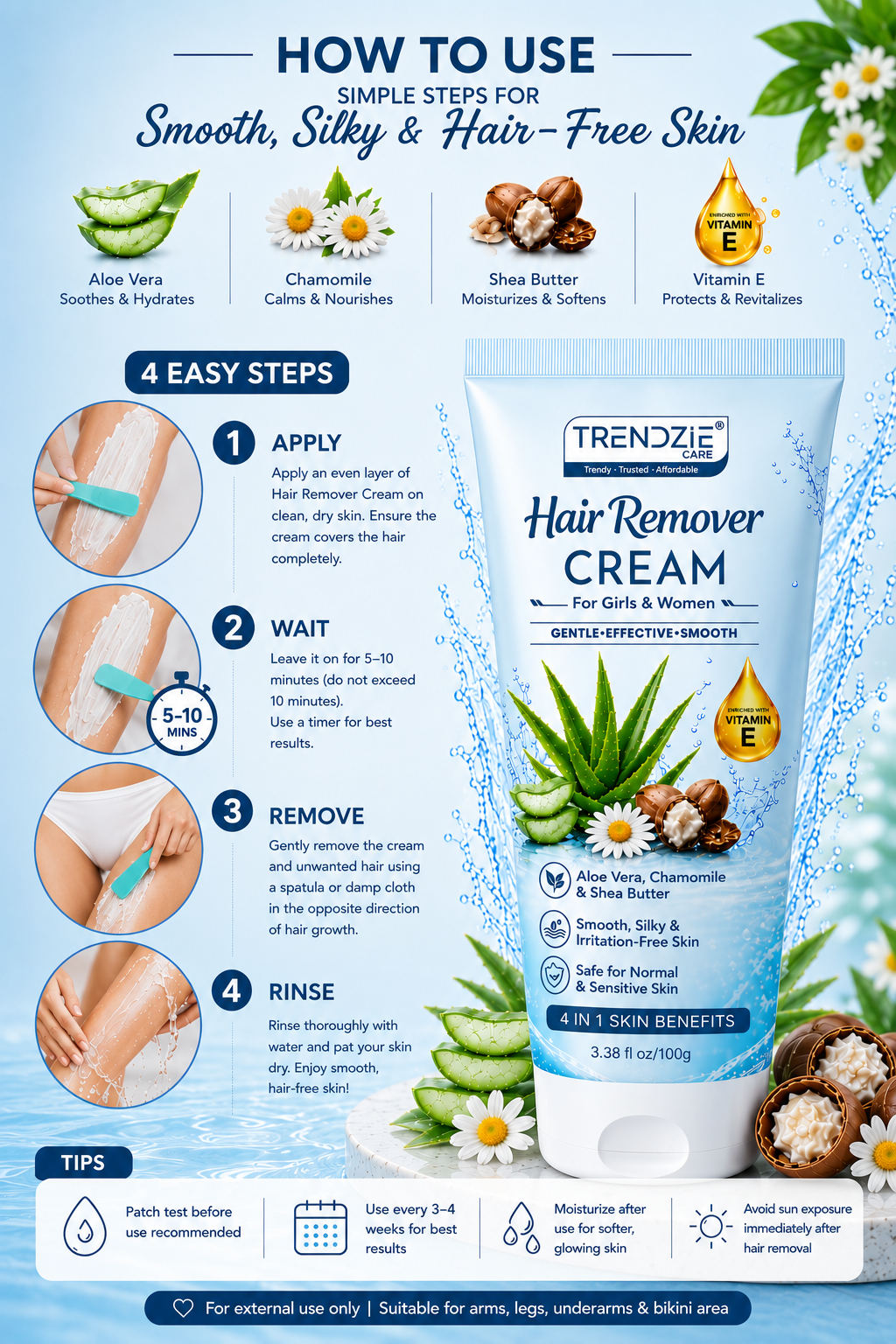 hair removal cream for women | smooth & silky skin hair removal cream for women | smooth & silky skin