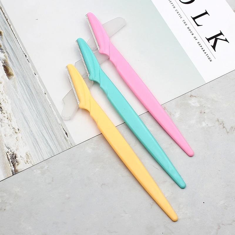 Facial Hair/Eyebrow Hair Razor Pack of 3 (Assorted Color)