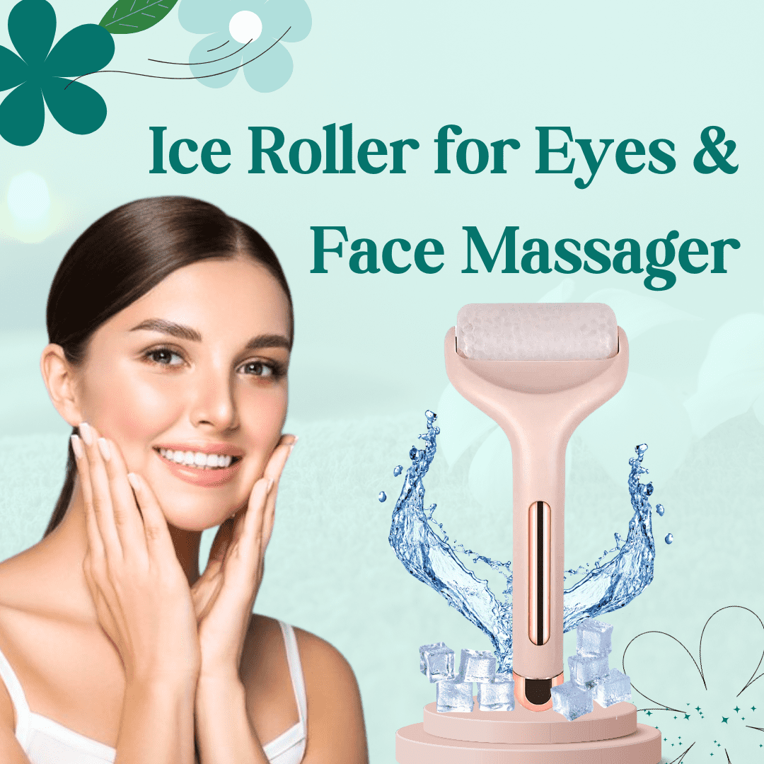 Ice Roller for Face & Eye Puffiness - Facial Massager (Assorted Colors)