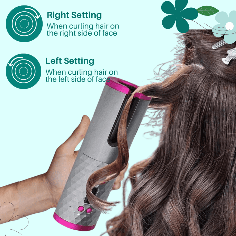 Cordless Automatic Hair Curler & Styler USB Rechargeable - Image 4