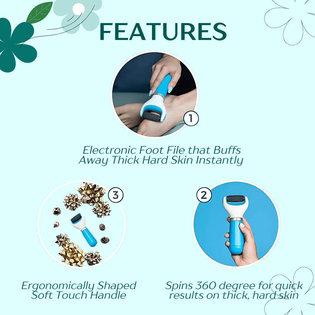 Electric Foot Filer & Callus Remover (Assorted Color) - Image 2