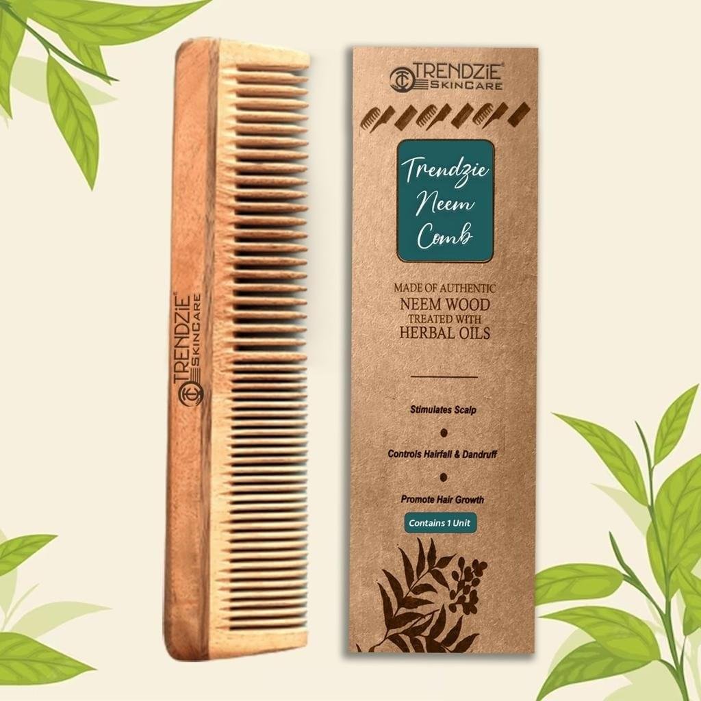 Nature's Touch Neem Comb | Hair Growth, Hairfall & Dandruff Control